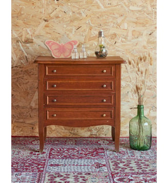 Petite travailleuse en bois Brigitte N°335- Produit chiné - Debongout - Bois clair