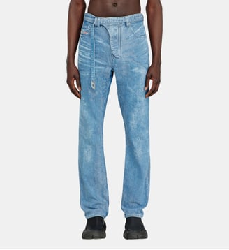 Slim Jeans High Waist D-JUREN - Diesel - Bleu clair