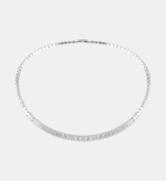 Collier Matrix, Métal rhodié - Swarovski - White