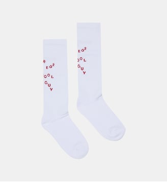 Chaussettes avec logo - Dsquared2 - Blanc