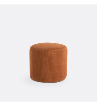 Pouf velours côtelé - La Redoute Interieurs - Tabac