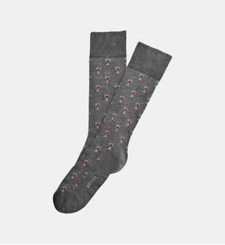 Chaussettes en coton - Wine - Arthur - Gris
