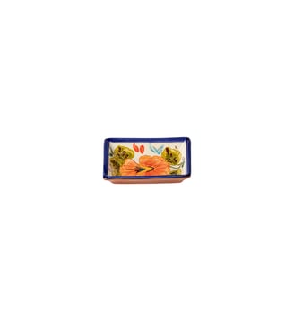 Assiette à Apéritifs Rectangulaire Alentejo Terracotta Costa Nova