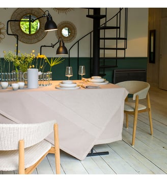 Nappe Slow life - Le Jacquard Francais - Marron clair