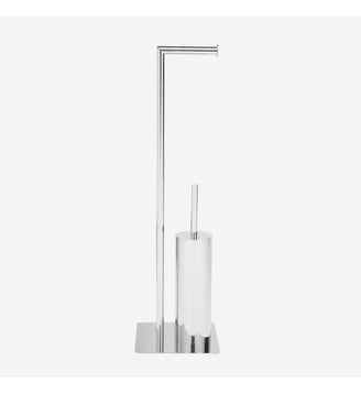 Duo WC inox mat - DALLAS - Bath Bazaar - Argent