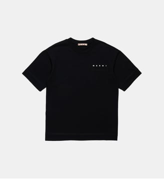 T-shirt en jersey avec poche poitrine - Marni - Noir