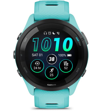 Montre connectée Forerunner 265 Music Turquoise / NOIR AMOLED GPS IP6X - Garmin - Noir