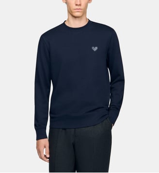 Sweatshirt à patch cœur - Sandro - Marine