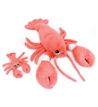 Peluche Iloveyou maman et bébé - Déglingos - Orange