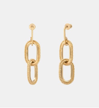 Boucles d'oreilles tiges percées   - Farah - Satellite - Doré