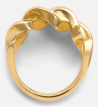 Bague Tresse Dorée unisexe En Laiton - AMI Paris - Or