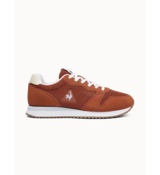 Sneakers retro-running en mesh et suede Essor - Le Coq Sportif - Potter's clay