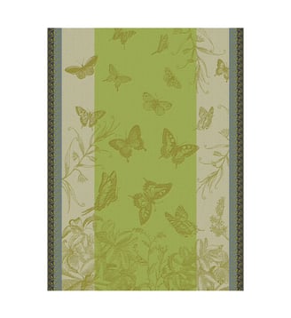 Torchon Jardin des papillons - Le Jacquard Francais - Succulente
