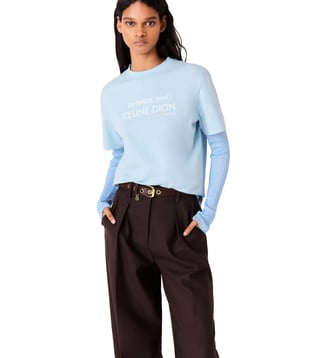T-shirt Maje x Céline Dion - Maje - Bleu ciel