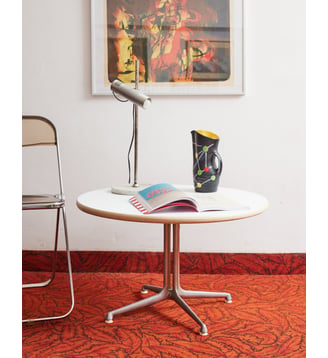 Table basse Eames  Donna N°833- Produit chiné - Debongout - Blanc