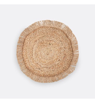 Coussin rond en jute La Redoute Interieurs