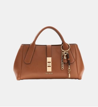 Sac à main Brooke Charm - Guess - Marron