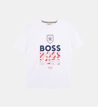 Tee-shirt manches courtes - BOSS Kidswear - Blanc