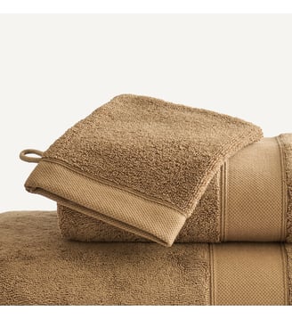 Lot de 2 gants de toilette 700 g/m² - AM.PM - Miel