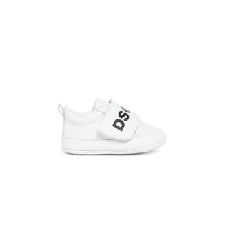 Baskets basses en cuir avec lanière - Dsquared2 - Blanc