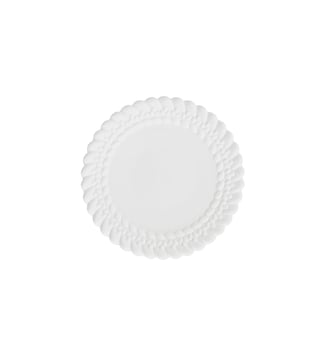 Assiette à pain Porcelaine - BABYLONE - Christofle - Blanc