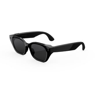 Lunettes connectées Glasses Capri Noir Transitions gris Meta