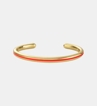 Bracelet jonc ouvert - Bangle Up - Orange tangerine et tangerine orange