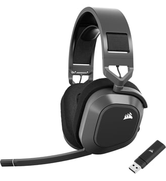 Casque gamer HS80 MAX Wireless Steel Gray - Corsair - Coloris unique