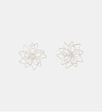 Boucles d'oreilles fleurs argentées - Balaboosté - Argenté