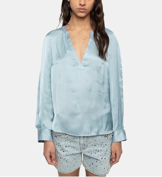 Tunique Torny Satin - Zadig&Voltaire - Bleu sky
