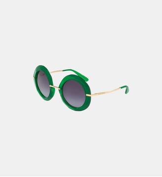 Lunettes de soleil Rond DG6105 - Dolce & Gabbana - Transparent vert