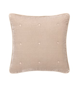 Housse de coussin en soie - Yves Delorme - Grège