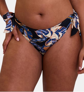 Bas de maillot de bain Fidji - Sans Complexe - Imprimé exotique noir