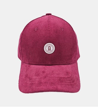 Casquette badge logo en velours côtelé - Serge Blanco - Rouge