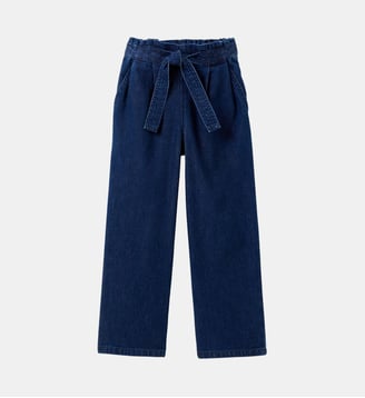 Pantalon large  denim light - Cyrillus - Bleu denim