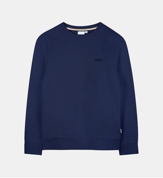 Sweat col rond - BOSS Kidswear - Bleu cargo