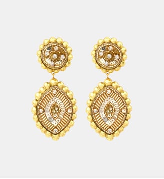 Boucles d'oreilles clip Angèle rond et goutte  - Angele - Satellite - Doré
