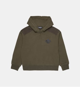 Sweat à capuche avec logo - Dsquared2 - Kaki