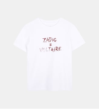 Tee-shirt manches courtes - Zadig&Voltaire Kids - Blanc bordeaux