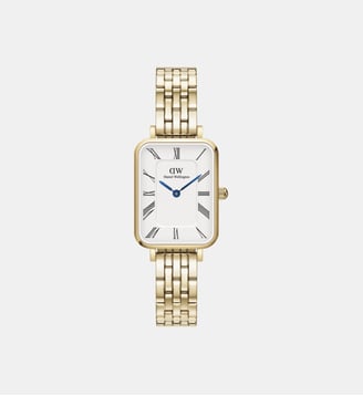 Montre Quadro Blanc DW00100688 - Daniel Wellington - Doré