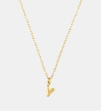 Collier à pendentif lettre Y acier inoxydable - Balaboosté - Doré