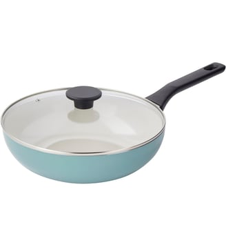 Sauteuse 28cm avec couvercle vert - Essentiel B - Vert