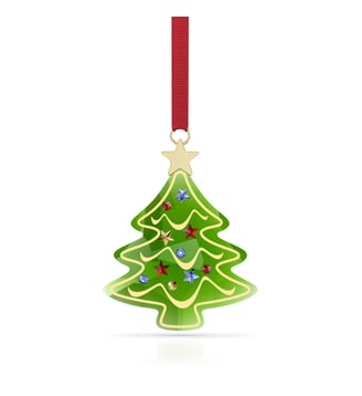 Holiday Cheers Décoration Sapin de Fête - Swarovski - Vert