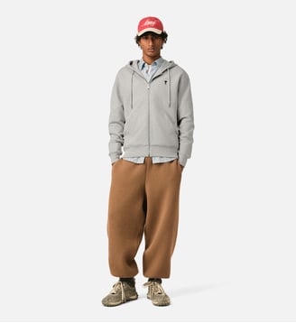 Hoodie zippé en coton Ami de Coeur - AMI Paris - Gris cendre chiné