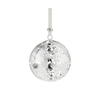 Boule de Noël 2025 Bouquet Givré Métal Argenté - BOUQUET GIVRÉ - Christofle - Argent
