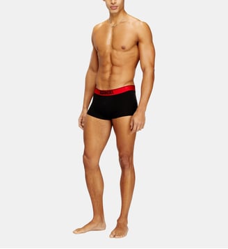 Lot de trois boxers à imprimé intégral motif cheval - Diesel - Noir et rouge