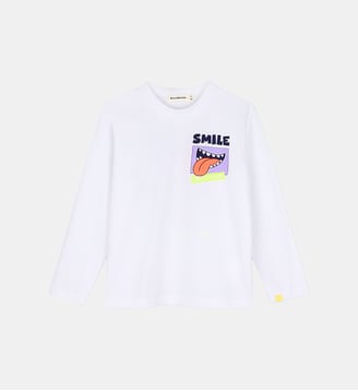 Tee-shirt manches longues - Billieblush - Blanc
