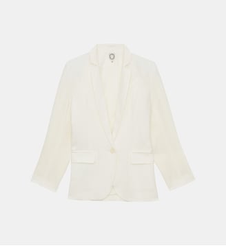 Veste Bruna en lin - Ines de la Fressange Paris - Blanc