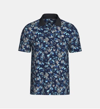 Polo avec imprimé floral - Impetus - Bleu