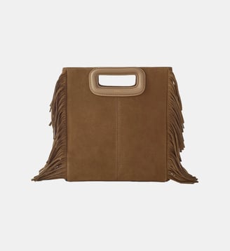 Sac besace M Suédé - Maje - Camel